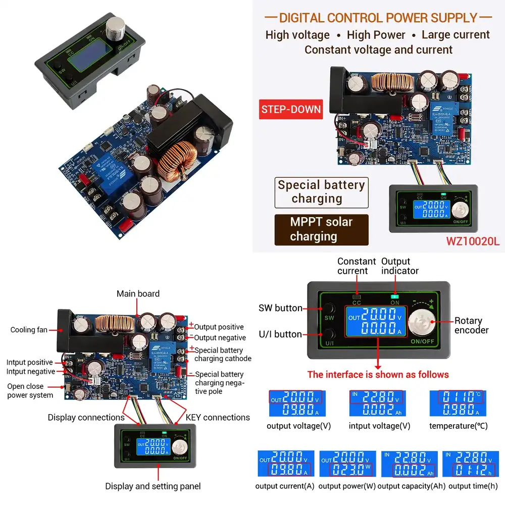 Step Down Dc Power Supply Module 1000W - DC Buck Module 100V 1000W High
