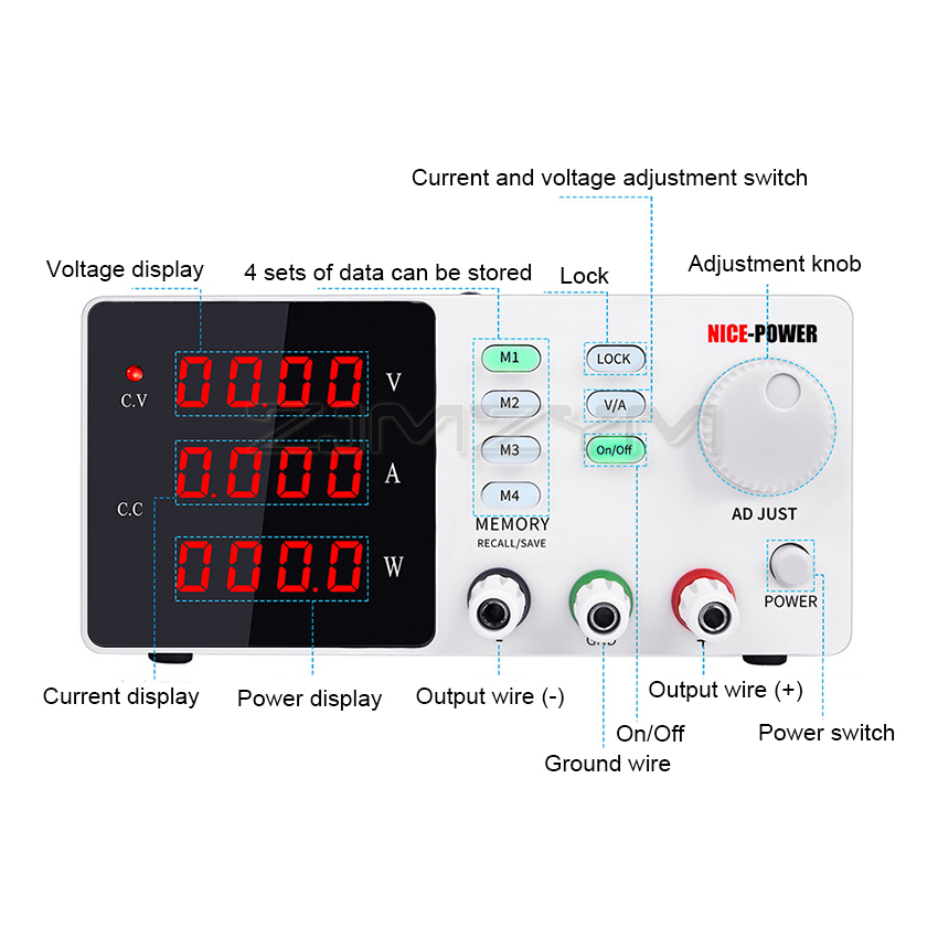 2025 hot sale Lab Programmable - High Precision Adjustable Lab Power Supply 120V 3A review and price