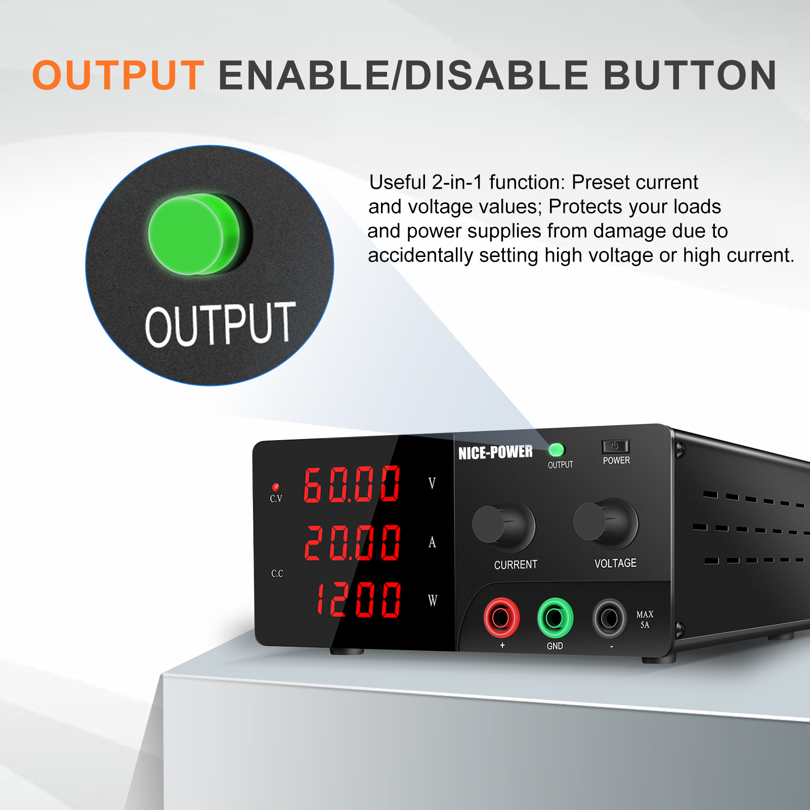 NICE-POWER 60V 20A High Power  - High Power 60V 20A Bench Power Supply review and price
