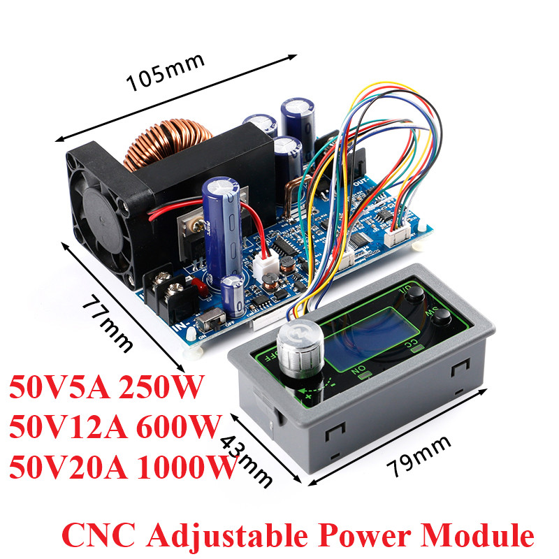WZ5020L DC 50V5A 250W 50V12A 6 - Step Down Dc Power Supply Module 1000W review and price
