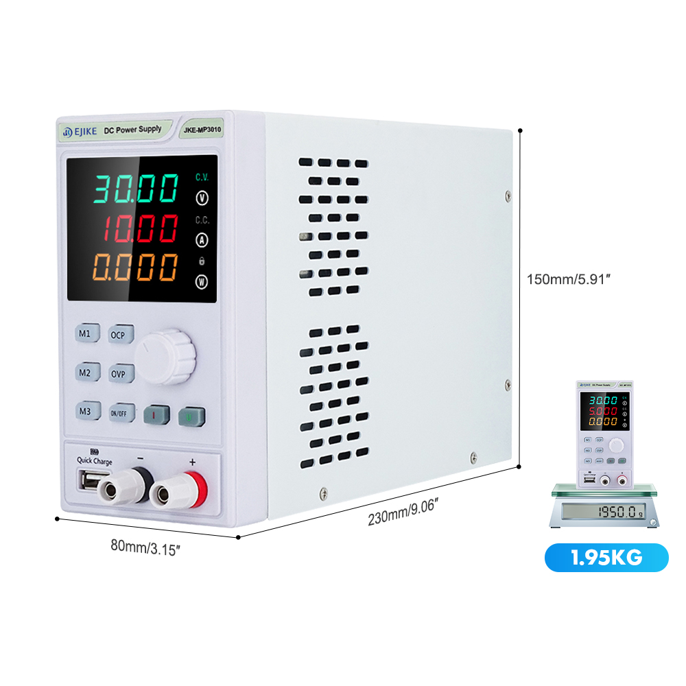 EJIKE DC Power Supply 300W Pro - Programmable Dc Power Supply 60V 10A review and price