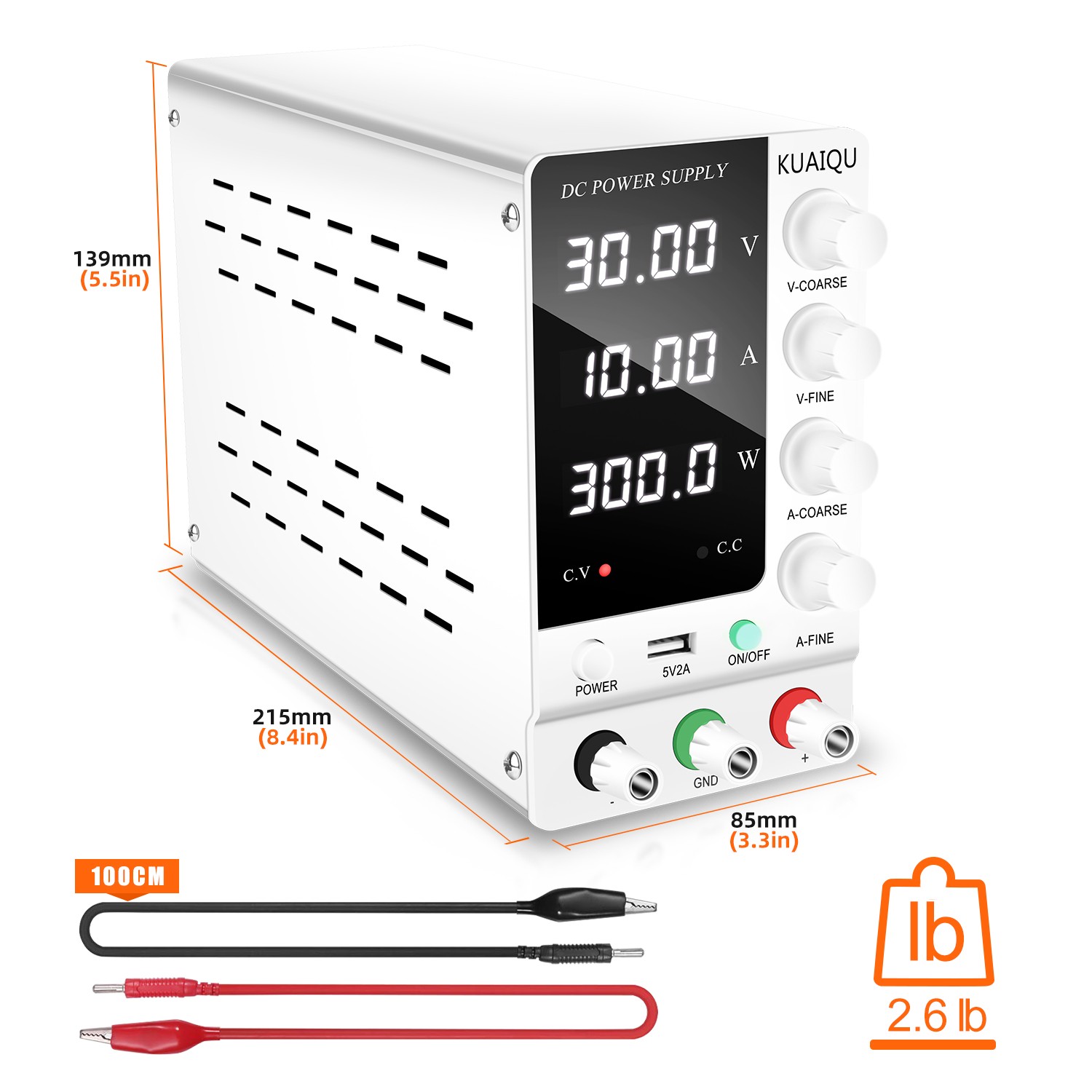 KUAIQU Lab DC Power Supply 30V - High Power 60V 20A Bench Power Supply review and price
